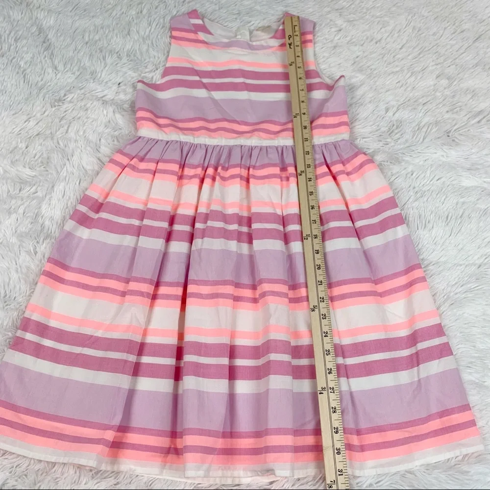 Oshkosh girl’s size 12 sleeveless striped skater dress‎ fit and flare cotton